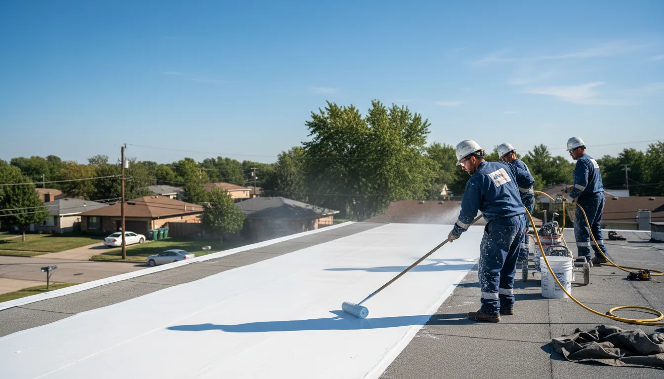 Commercial roof coating in Tangier, VA near me